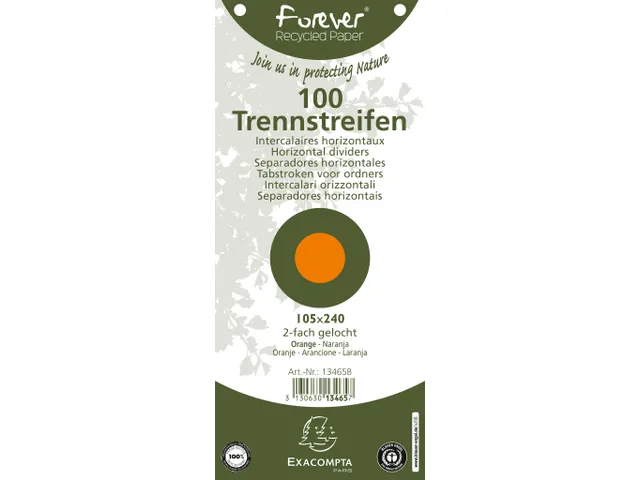 Tabstroken perfo FOR EVER 105X240mm oranj