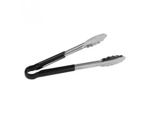 Serveertang 30cm rvs bruin