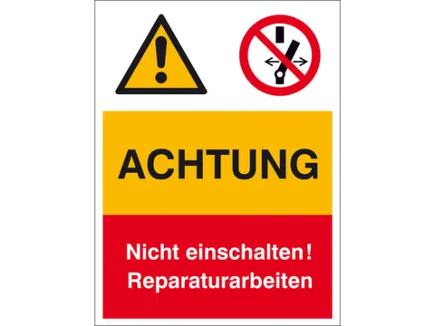 panneau combiné Avertissement/Interdiction