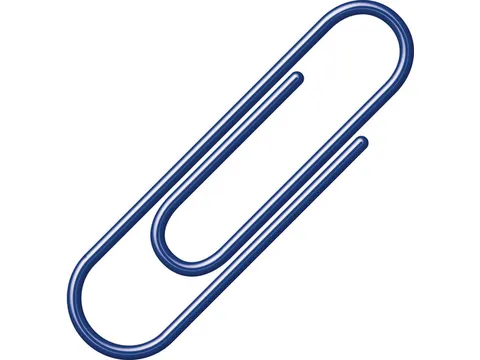 Paperclips Alco 26mm rond doos a 100 stuks donkerblauw
