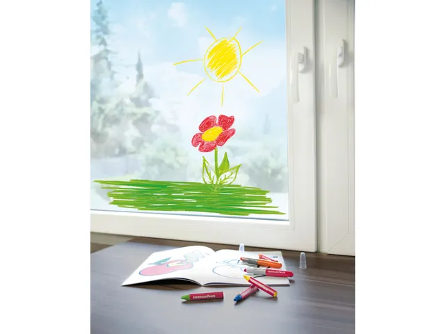 Raamkrijt Eberhard Faber etui a 12 stuks assorti