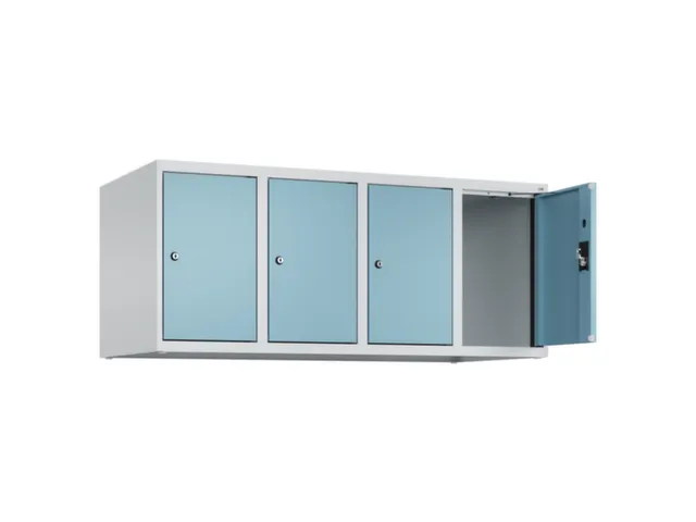 opzetkast,v. locker,4vak.,vak B 300mm,HxBxD 500x1200x500mm