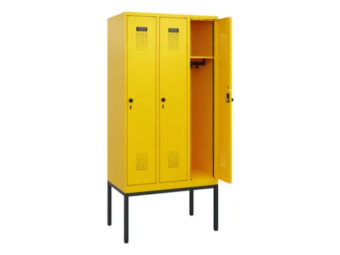 schoollocker,HxBxD 1950x900x500mm,3vak,vak B 300mm,draaigrendel