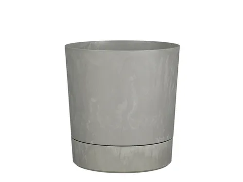 Plantenpot Mica Coco met schotel rond grijs 29.5 x 28 cm