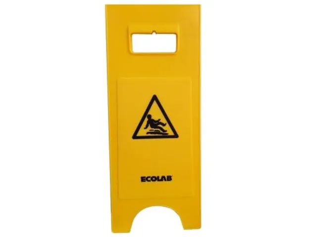 Ecolab Waarschuwingsbord Geel symbool 'natte vloer' 60x26x3.6cm
