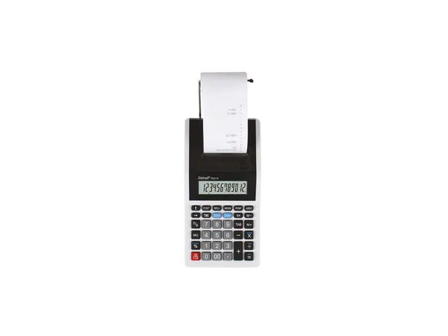 Calculator Rebell-PDC10-WB wit-zwart print