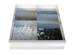 Sleufscheidingswandset,1Xsleufwand/4Xscheidingsplaat