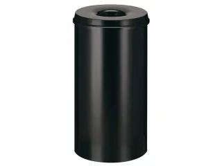 Papierbak met Vlamdover 80 liter 465mm x 54cm Zwart - 2