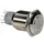 Ronde Metalen Drukknop Spdt 1NO 1NC - Witte Ring