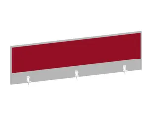 baliepaneel bureau aanbouw achter MP-lichtgrijs BN4011-rood 1600mm - 1