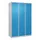 Z-garderobekast,HxBxD 1850x1200x500mm,vak B 200/400mm,cil.-slot