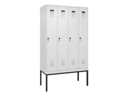 locker,HxBxD 2120x1200x500mm,4vak,vak B 300mm,draaigrendel