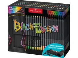 Kleurpotlood Faber-Castell Black Edition 72 stuks in roletui zwart