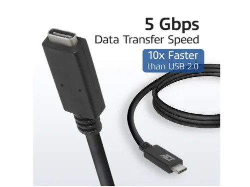 Kabel ACT USB 3.0 to USB-C verlengkabel 2m