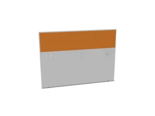 baliepaneel bureau aanbouw achter MP-lichtgrijs BN3005-geel 1600mm - 1