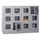 lockerkast,HxBxD 1187x1600x500mm,4x3vakken,RAL7035,front RAL7016