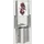 Afvalbak RVS 50 liter 800x480mm verzinkt 2asbakken reclamevlak