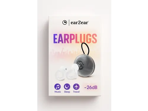 Earplug ear2ear 26dB transparant