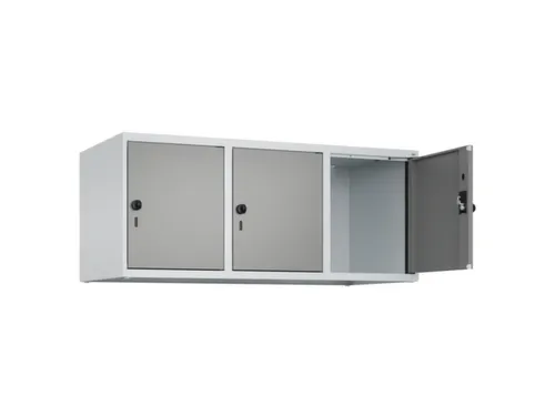 opzetkast,v. locker,3vak.,vak B 400mm,HxBxD 500x1200x500mm
