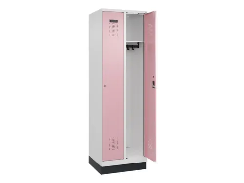 locker,HxBxD 1950x600x500mm,2vak,vak B 300mm,cil.-slot,sokkel