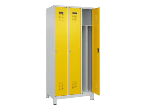 locker voor scheiding van kleding,HxBxD 1950x900x500mm,3vak
