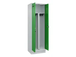 PBM-locker,HxBxD 1950x600x500mm,2vak,vak B 300mm,draaigrendel