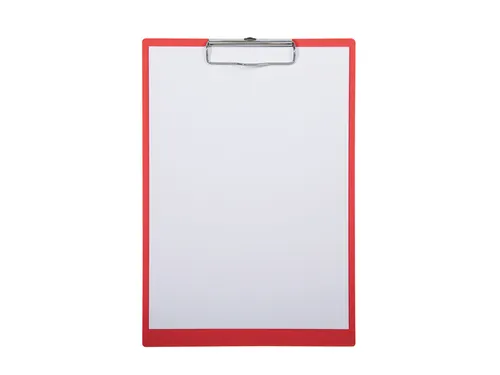 Klembord MAULbalance A4 staand versterkt 3mm karton rood