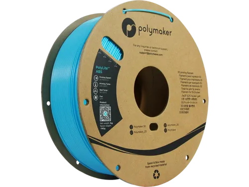 Polymaker PolyLite ABS filament 1,75 mm licht Blauw 1kg