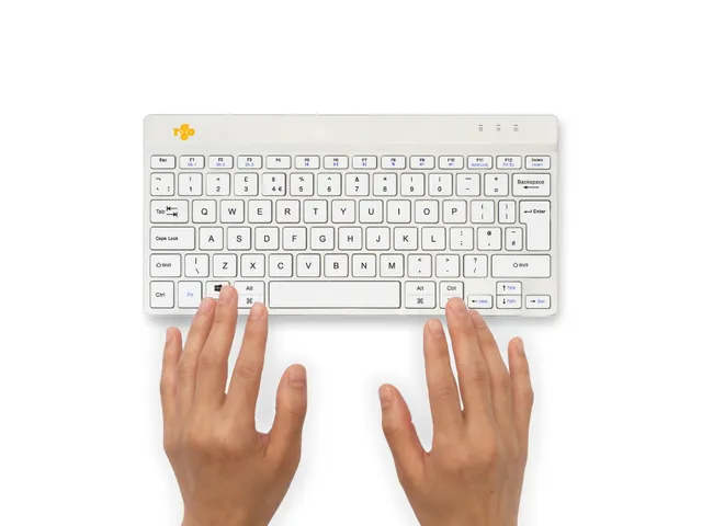 Compact Break ergonomisch toetsenbord UK QWERTY Wit draadloos