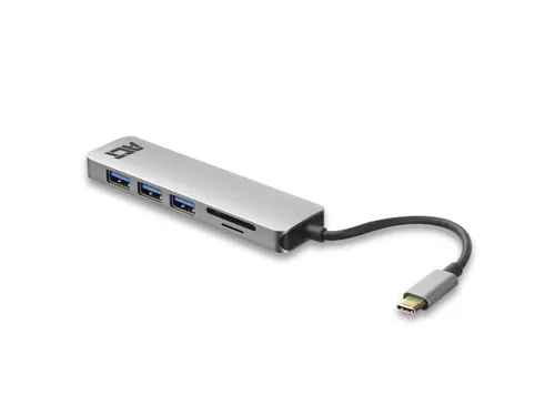 USB-C Hub 3.0 3x USB-A Cardreader PD