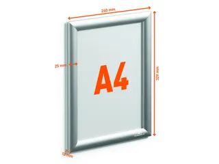Durable 4796 Kliklijst A4 Aluminium - 4