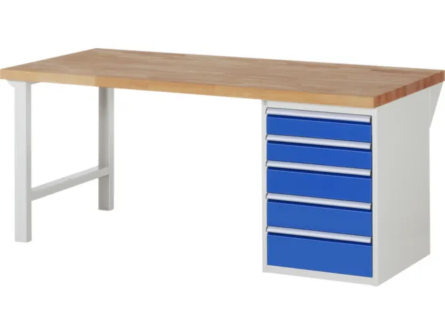 werkbank,HxBxD 890x2000x900mm,beukblad,draagverm. 750kg