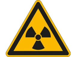 Waarschuwingsbord Radioactieve stoffen/Ioniserende Stoffen Wandbord