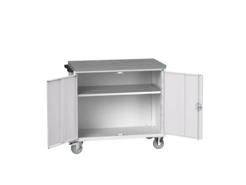 werkbank,verrijdbaar,HxBxD 980x1050x600mm,linoleumblad