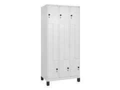 Z-garderobekast,HxBxD 1950x900x500mm,vak B 150/300mm,draaigrendel
