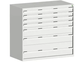 ladekast 1200x1300x650mm 7laden zware lasten RAL7035 front RAL7035 - 1