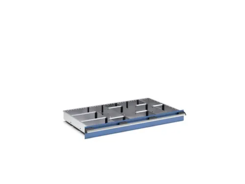 indelingsset,7lengteverdeler 5scheidingsplaten,v. front H 100/125mm