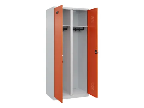 locker voor scheiding van kleding,HxBxD 1850x800x500mm,2vak