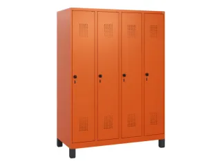 schoollocker,HxBxD 1630x1200x500mm,4vak,vak B 300mm,draaigrendel - 2