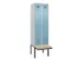 locker met bank,voor scheiding van kleding,HxBxD 2120x600x815mm,2vak