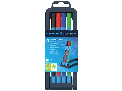 Balpen Slider Edge XB opstelbare box 4 stuks