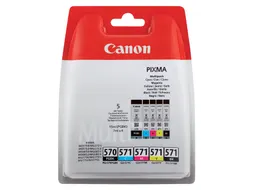 Canon PGI-570 & CLI-571 Inktcartridges 5-Pack (2x Zwart + Kleur)