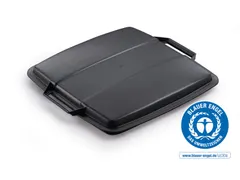 Deksel ECO voor DURABIN 90 Liter Vierkant Zwart