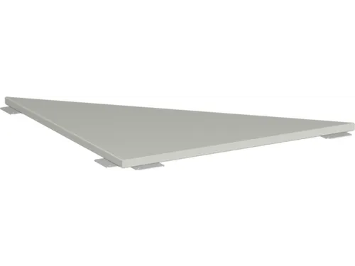 koppelelement voor bureau,90 °,BxD 800x800mm,blad lichtgrijs,hoekig