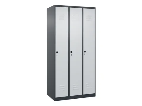 locker voor scheiding van kleding,HxBxD 1850x900x500mm,3vak