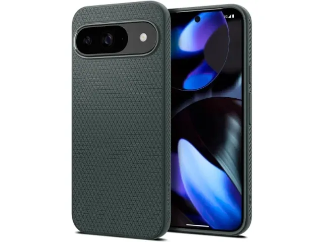 Spigen Case ACS07683 Google Pixel 9 (Pro) Liquid Air Abyss Green