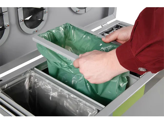 Afvalscheidingsunit Five-chamber Grijs 3x 70 liter en 2x 30 liter