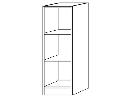 kantoorstelling,HxBxD 1270x406x400mm,2xhouten vloer,3ordnerhoogtes