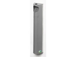 Wandasbak 3.5 liter 550x110x85mm Zilverkleurig Slot Staal - 1