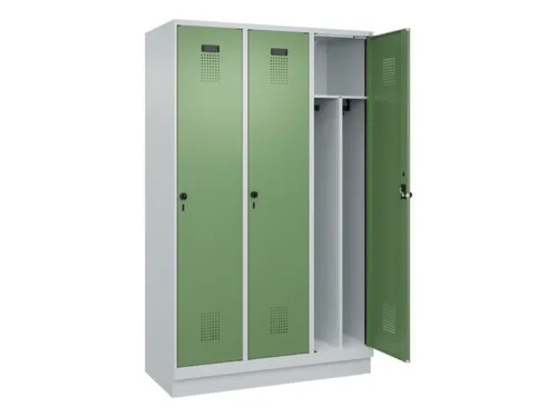 locker voor scheiding van kleding,HxBxD 1950x1200x500mm,3vak